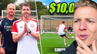 Reacting To Miniminter 10000 FOOTBALL CHALLENGE VS THEO BAKER [upl. by Saville]