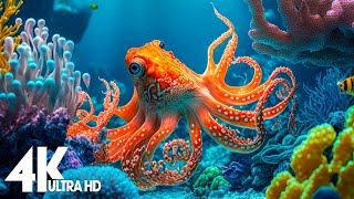 24 HOURS of 4K Underwater Wonders  Relaxing Music  The Best 4K Sea Animals for Relaxation [upl. by Deppy]