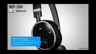 Creative WP350 Bluetooth Headphones with Mic [upl. by Eciened288]