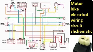 Motorcycle electrical circuit explained Complete details of motorbike wiring system amp CDI ignition [upl. by Coltson502]