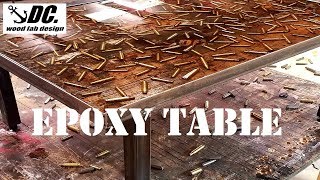 Epoxy Bullet Table How To Make a Table With Empty Casings [upl. by Yblek864]