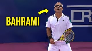 FUNNIEST Tennis Match EVER You Wont Stop Laughing 4 Mansour Bahrami Micd UP Trick Shots [upl. by Enyala]