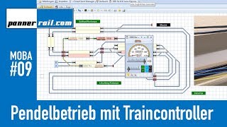 09 Meine H0ModelleisenbahnAnlage Pendelbetrieb mit TrainController [upl. by Nero470]