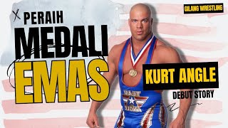 CERITA AWAL DEBUT KURT ANGLE THE OLYMPIC GOLD MEDALIST WITH A BROKEN FREAKIN NECK DebutStory [upl. by Susannah]