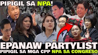 MAINIT NA MENSAHE NG EPANAW PARTYLIST PARA MAPIGIL ANG NPA SA CONGRESO BADOY KA ERIC AT BOSANTOG [upl. by Nirad796]