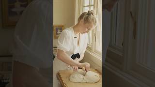 Shaping a wet dough for our sourdough bread today ✨ [upl. by Nylyram717]