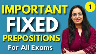 Important Fixed Prepostion For SSC CGL CHSL MTS CPO STENO NDA CDS Banking  1  Rani Maam [upl. by Adriana]