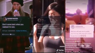 Baddie Quotes TikTok Compilation [upl. by Aratas]