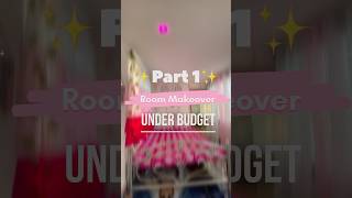 Room Makeover Under A Budget Part1 ✨ roomdecor roommakeover ashortaday [upl. by Assyla719]