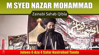 Maulana Syed Nazar Mohammad Zainabi  Juloose Aza 4 Safar Nasirabad 2024  18 Bani Hashim Nasirabad [upl. by Smeaj]