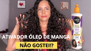 TESTEI O ATIVADOR DE CACHOS DE ÓLEO DE MANGA SALON LINE [upl. by Vaden299]