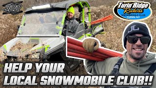 HOW TO HELP YOUR LOCAL SNOMOBILE CLUB TURIN RIDGE RIDERS TRAIL DAY 2024 TUG HILL SNOWMOBILING [upl. by Atarman]