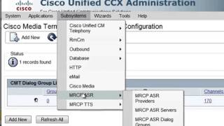 CISCO UCCX  85 Menu Tour [upl. by Hamlin]