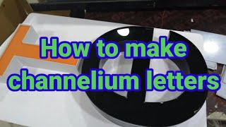 How to make channelium letters [upl. by Franci]