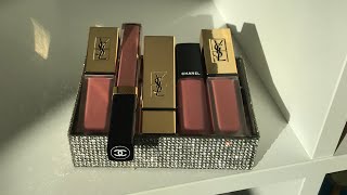 CHANEL amp YSL LIPSTICKS amp LIPGLOSS💄COLLECTION  Luxury Makeup amp Swatches [upl. by Avah638]