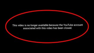 Youtube Fix this video is no longer available because the YouTube account associated with this video [upl. by Ailema191]