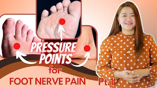 Nerve Pain in Foot  1 Minute Technique to get rid of Neuropathy Acupressure Points  Doc Cherry [upl. by Ponton]