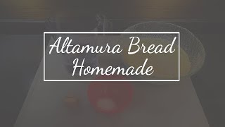 Homemade Apulian Altamura Bread [upl. by Sidnak]