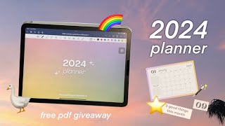 eng 2024 planner free pdf giveaway 🌈  แจกแพลนเนอร์ 2024 [upl. by Orr256]