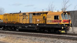 LORAM Train 914 Rail Grinder Mainway Mile 46 CN Halton Subdivision March 11 2024 [upl. by Fairfield]