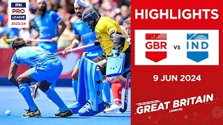 FIH Hockey Pro League 202324 Highlights  Great Britain vs India M  Match 2 [upl. by Nawaj726]