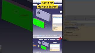 Multiple Extract in CATIA V5 tutorial catiav5 automobile design [upl. by Oinigih]