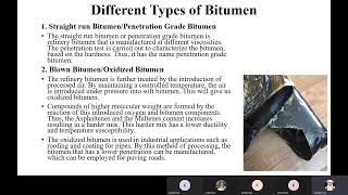 Bituminous materials Bitumen Types of Bitumen Modified bitumen  Detailed lecture [upl. by Marsland]