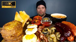 Stomach sounds while eating ASMR FULL ENGLISH BREAKFAST MUKBANG  DAVE KAY ASMR [upl. by Arundell]