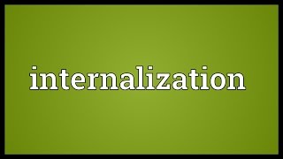 Internalization Meaning [upl. by Namad914]