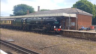 35028 Clan Line whistling through Folkestone West [upl. by Tiernan]