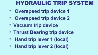 HYDRAULIC PROTECTION SYSTEM OF TURBINE ITS TYPES HOW DOES IT TRIP THE TURBINE FULL DETAILS 500MW [upl. by Giavani]