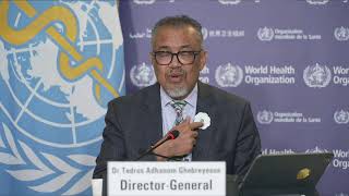 LIVE Media briefing on global health issues with Dr Tedros [upl. by Orenid]