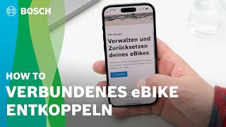 How To  Verbundenes eBike entkoppeln [upl. by Eilyah]