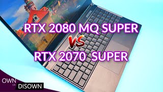 Which Is Faster RTX 2080 Super MaxQ vs RTX 2070 Super [upl. by Cloris]