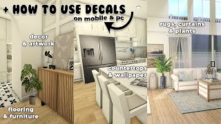 my favorite REALISTIC decal codes  how to use them  ROBLOX Bloxburg [upl. by Nonnac893]