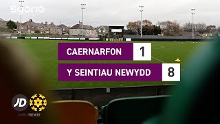 Uchafbwyntiau  Highlights Caernarfon 18 Y Seintiau Newydd  JD Cymru Premier [upl. by Audra]