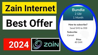 Zain SIM Internet  2GB Data Bundle  Subscribe in Hindi  Just ₹40 SAR [upl. by Ybbob]