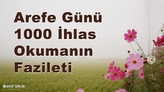 Arefe Günü 1000 İhlas Okumanın Fazileti [upl. by Eenalem]