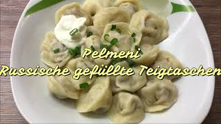 Pelmeni  russische gefüllte Teigtaschen Rezept amp Zubereitung  Russische Küche [upl. by Zeba516]