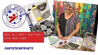 How Do I Use the Gel Plate with Judy Gula at ArtisticArtifacts [upl. by Gorlin]