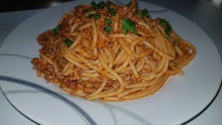 Spaghetti🍝Spaghete cu carne tocataUn preparat gustos si delicios😋🤤 [upl. by Dimo790]