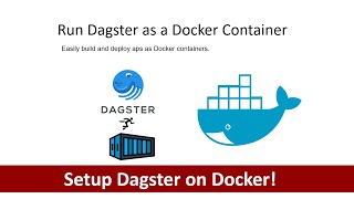 How to install Dagster on Docker  Build Custom Dagster Docker Image  Dagster  Docker [upl. by Alaet]