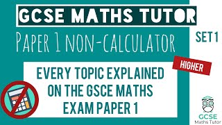 Every Topic on the Paper 1 GCSE Maths Exam May 2023  Higher  Set 1  Edexcel AQA OCR [upl. by Regan]