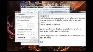 TUTORIAL DNS Não encontrado ou não funcionando no WINDOWS 7 [upl. by Lindsy]