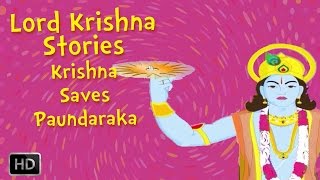 Lord Krishna Stories  Krishna and Paundaraka [upl. by Anaerdna]