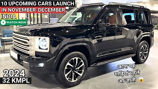 10 UPCOMING CARS LAUNCH IN NOVEMBER DECEMBER 2024 INDIA PRICE LAUNCH DATEREVIEW  NEW CARS 2024 [upl. by Acus]