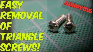 HOW TO REMOVE TRIANGLE SCREWS [upl. by Yak]