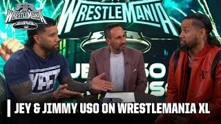 BROTHER VS BROTHER 💥 Jey amp Jimmy Uso smack talk ahead of WrestleMania XL match  WWE on ESPN [upl. by Aeet]