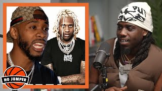 Billionaire Black says Lil Durk is Comfortable with J Mane bc Hes a BD too [upl. by Anelhtak]