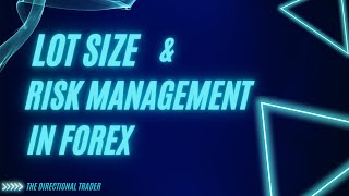 Lot Size amp Risk Management In Forex Trading [upl. by Oberg10]